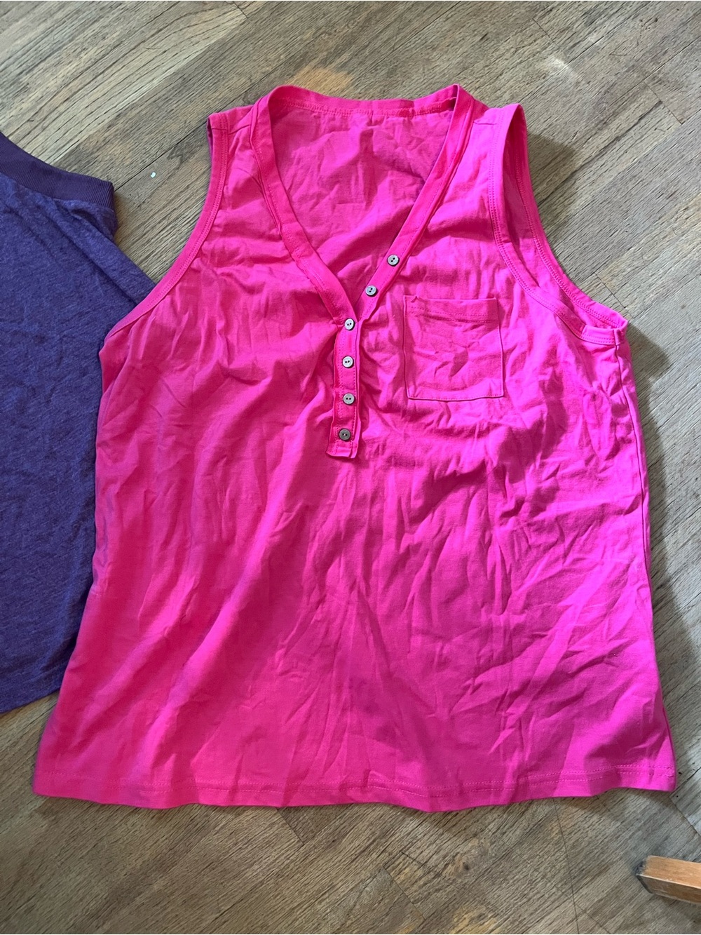 SHEIN Women's Pack: Black, Purple & Hot Pink Sleeveless Tanks - Picture 2 of 5